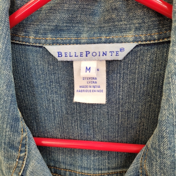 Vintage Belle Pointe Women's Denim OSU Jacket Size Size L/XL - Picture 4 of 9